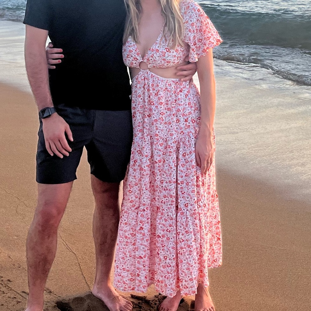Petal & Pup Pink Floral Maxi Dress